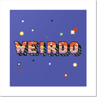 Weirdo | Retro Gaming Typography Posters and Art